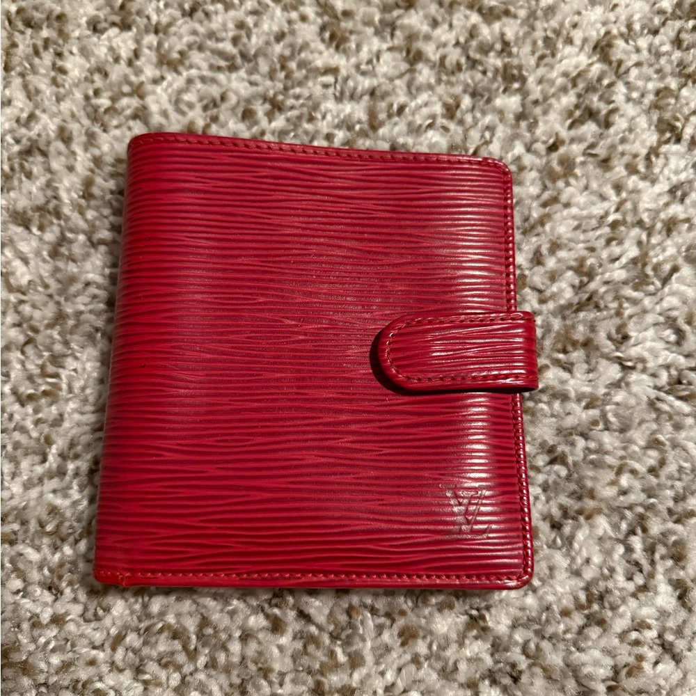 Red Textured Wallet